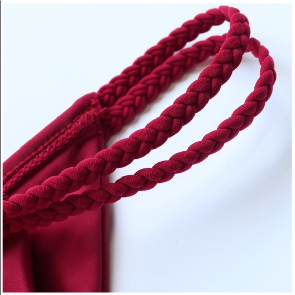 ⭐️RED⭐️strappy braid sexy Brazilian bikini ✨ - Picture 7 of 7